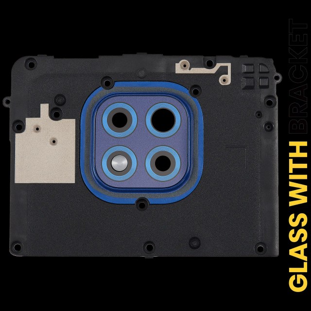 Lente fotocamera posteriore con staffa per Motorola Moto G Power (XT2117 / 2021) (Blu)