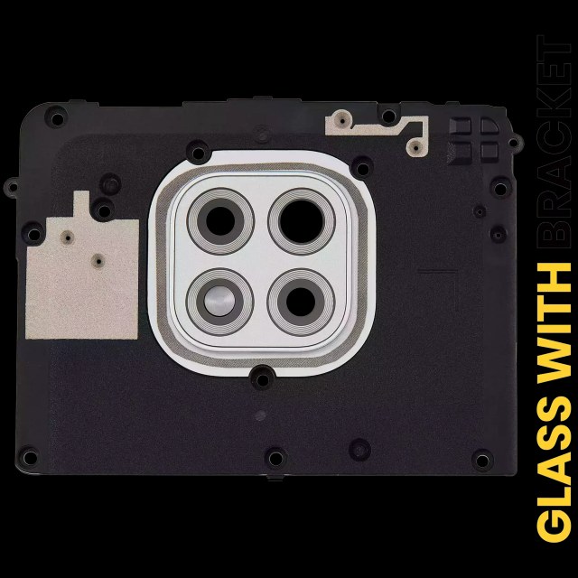 Lente fotocamera posteriore con staffa per Motorola Moto G Power (XT2117 / 2021) (Polar Argento)