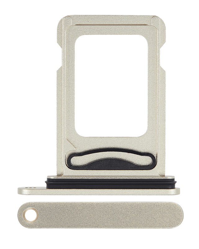 Carrellino doppia SIM per iPhone 15 / 15 Plus (Giallo)