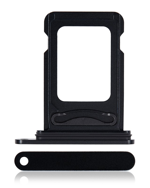 Carrellino doppia SIM per iPhone 15 / 15 Plus (Nero)