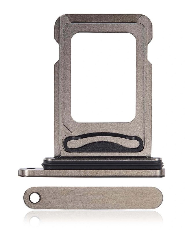 Carrellino doppia SIM per iPhone 15 Pro / 15 Pro Max (Titanio nero)