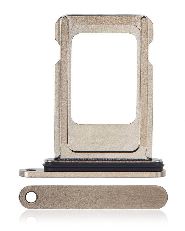 Carrellino SIM singola per iPhone 15 Pro / 15 Pro Max (Titanio naturale)