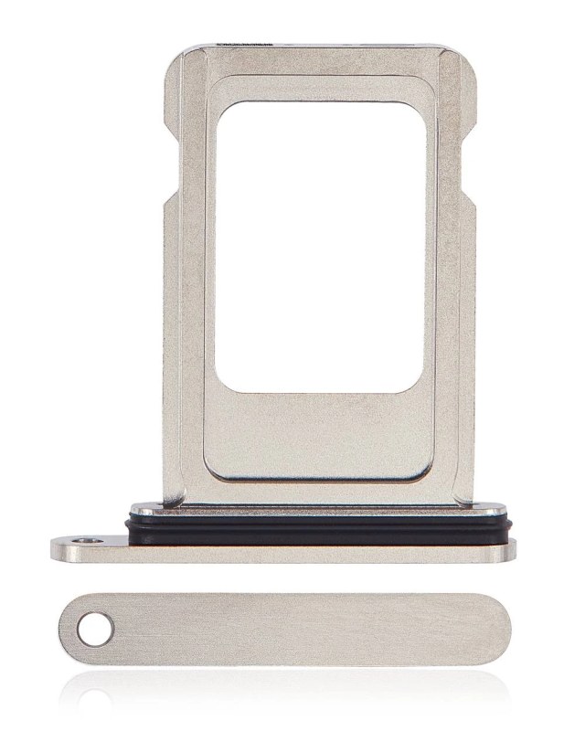Carrellino SIM singola per iPhone 15 Pro / 15 Pro Max (Titanio bianco)
