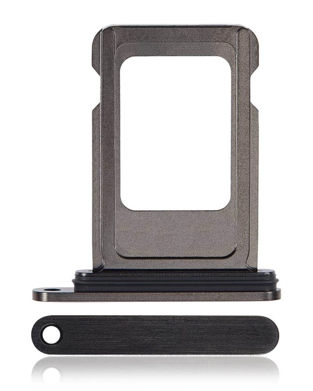 Carrellino SIM singola per iPhone 15 Pro / 15 Pro Max (Titanio nero)