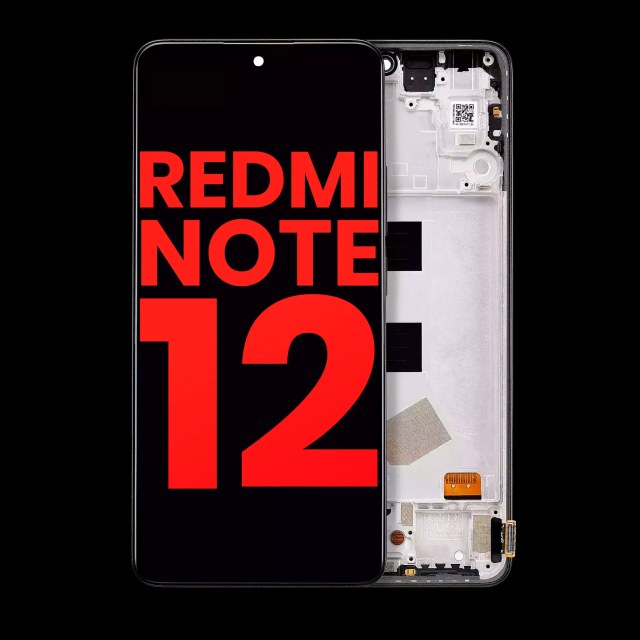 Display OLED completo con Frame per Xiaomi Redmi Note 12 4G (Aftermarket Plus) (tutti i colori)
