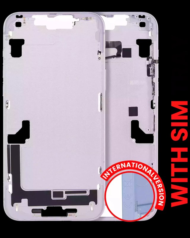 Frame centrale W/ Minuteria per iPhone 14 Plus (EU / Global Version) (Aftermarket Plus) (Viola)