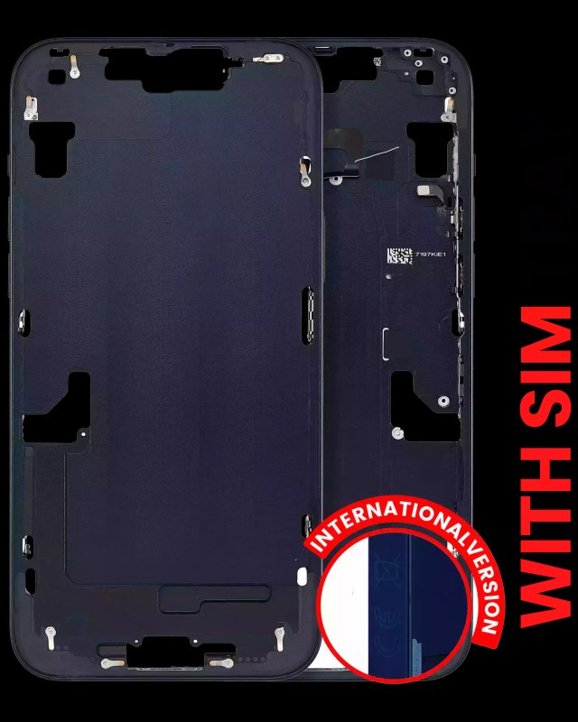 Frame centrale W/ Minuteria per iPhone 14 Plus (EU / Global Version) (Aftermarket Plus) (Mezzanotte)