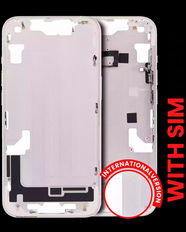 Frame centrale W/ Minuteria per iPhone 14 (EU / Global Version) (Aftermarket Plus) (Galassia)