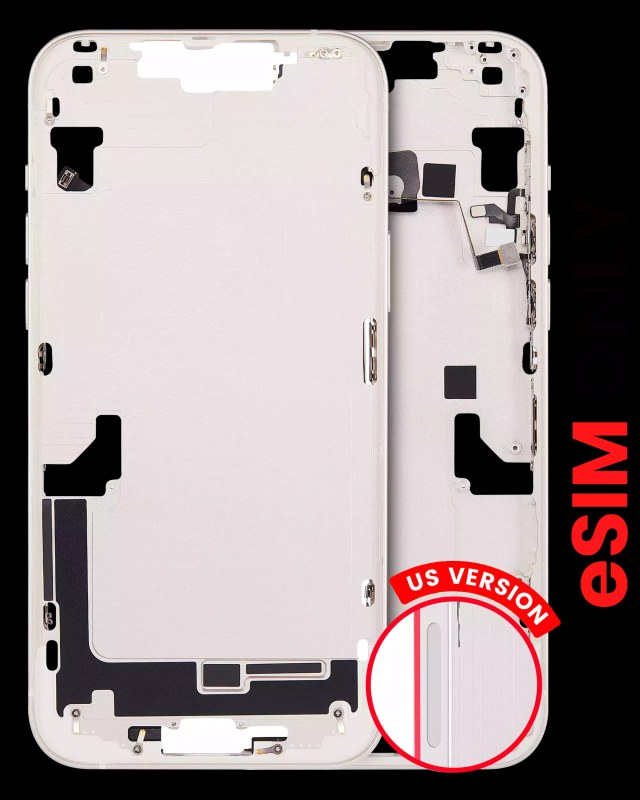 Frame centrale W/ Minuteria per iPhone 14 Plus (US Version) (Aftermarket Plus) (Galassia)