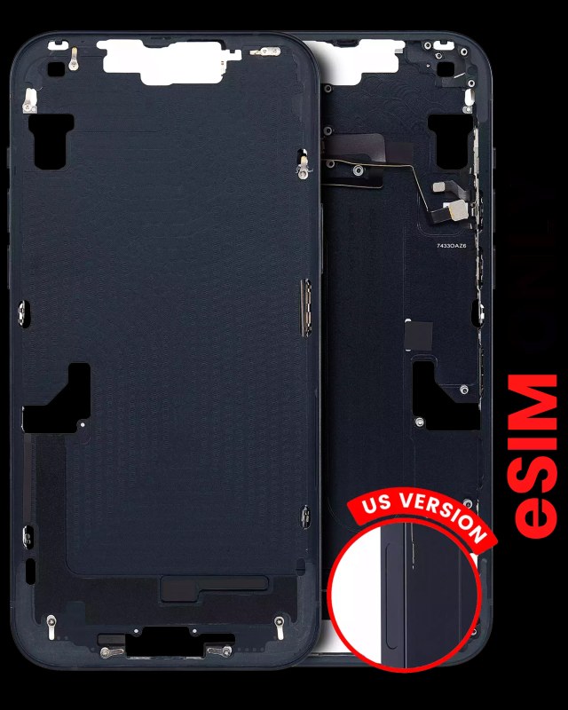 Frame centrale W/ Minuteria per iPhone 14 Plus (US Version) (Aftermarket Plus) (Mezzanotte)