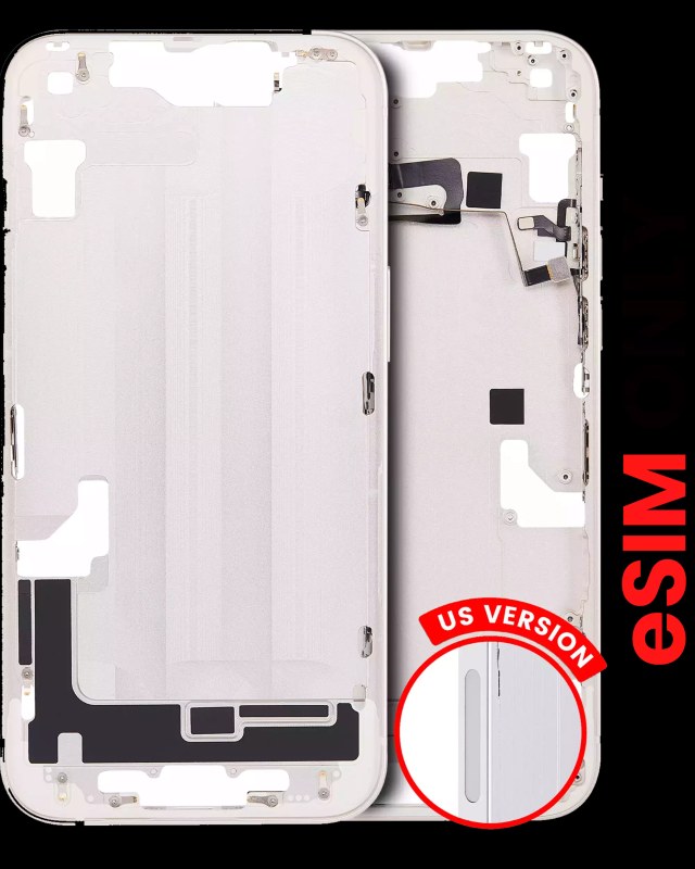 Frame centrale W/ Minuteria per iPhone 14 (US Version) (Aftermarket Plus) (Galassia)