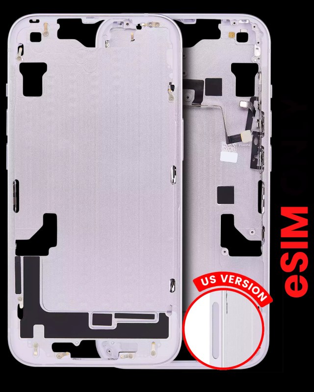 Frame centrale W/ Minuteria per iPhone 14 (US Version) (Aftermarket Plus) (Viola)