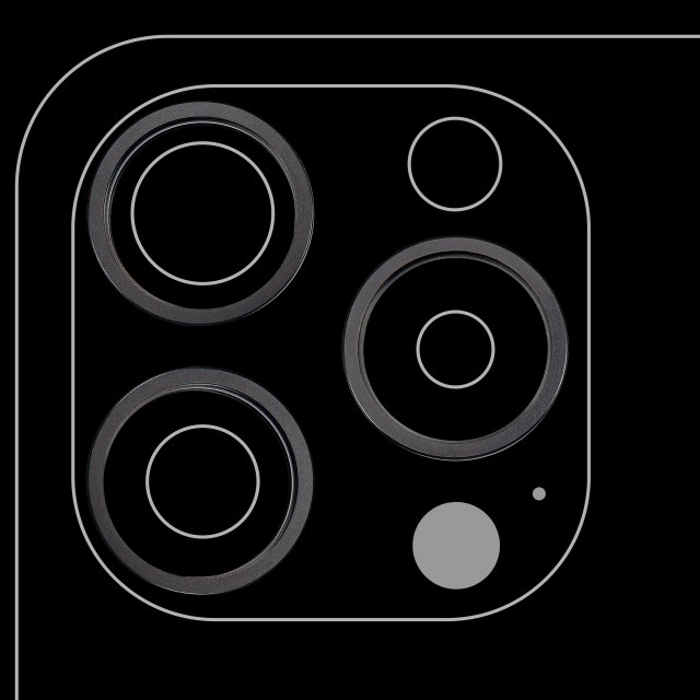 Cornice fotocamera posteriore Ring Only per iPhone 15 Pro (Titanio nero) (3 set pezzi)
