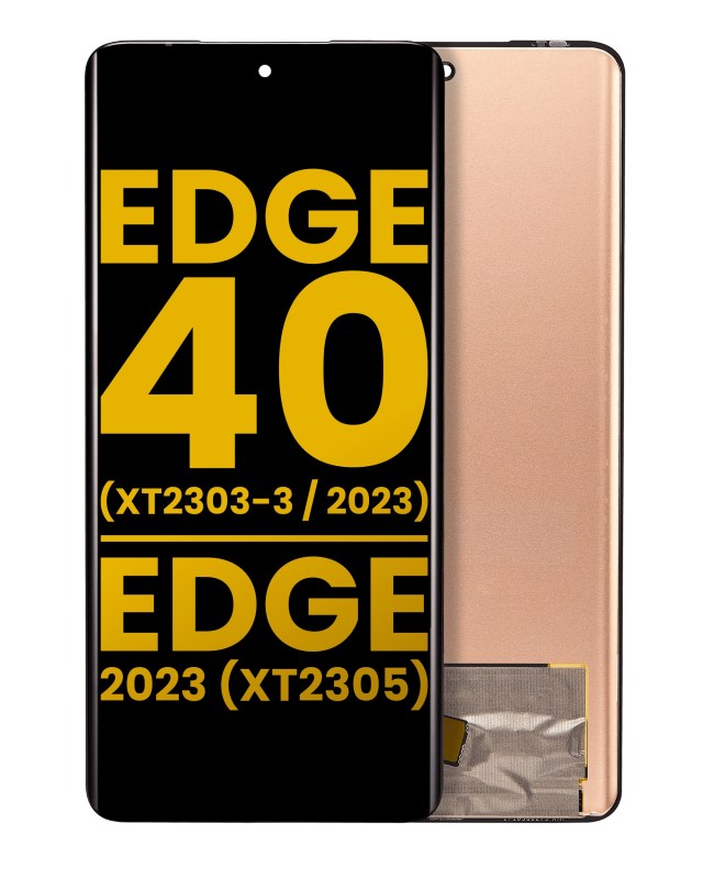 Display OLED completo senza Frame per Motorola Moto Edge 40 (XT2303-3 / 2023) / Edge (XT2305 / 2023) (Refurbished) (tutti i colori)