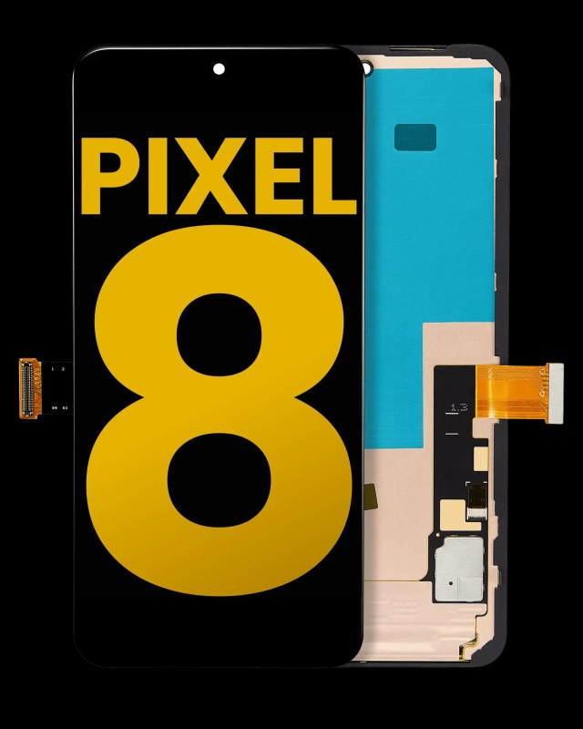 Display OLED completo con Frame (senza Fingerprint Sensore) per Google Pixel 8 (Refurbished) (tutti i colori)