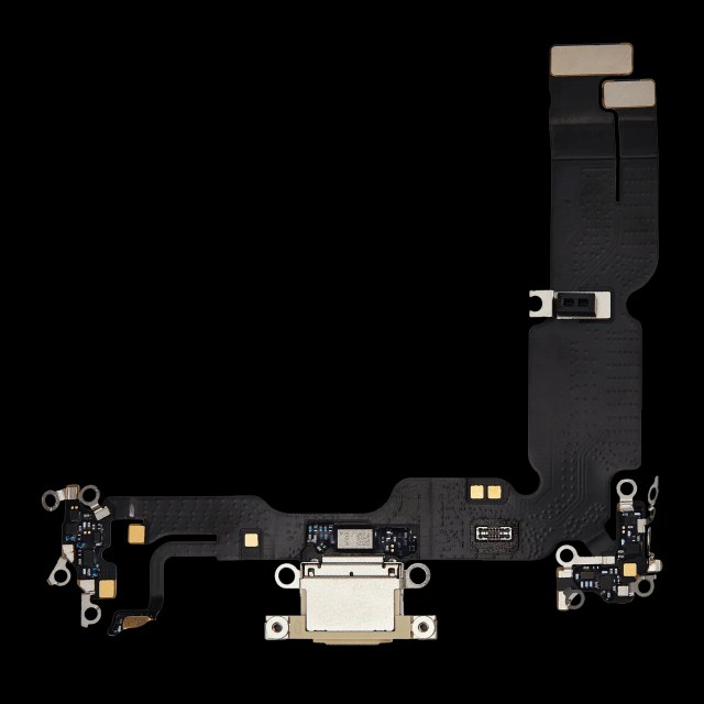 Flat connettore di ricarica per iPhone 15 Plus (Premium) (Giallo)