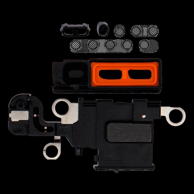 Altoparlante / Mic Mesh per iPhone 15 (Nero) (10 pezzi)