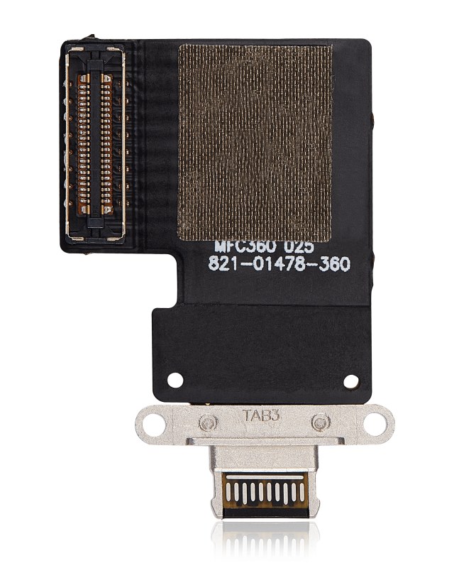 Flat connettore di ricarica per iPad Pro 12.9" 3rd Gen (2018) / 4th Gen (2020) / iPad Pro 11" 1st Gen (2018) / Pro 11" 2nd Gen (2020) (Aftermarket Plus) (Nero)