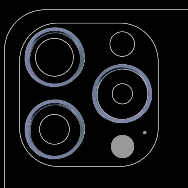 Cornice fotocamera posteriore Ring Only per iPhone 15 Pro Max (Titanio blu) (3 set pezzi)