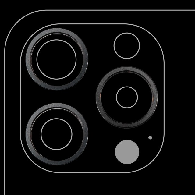 Cornice fotocamera posteriore Ring Only per iPhone 15 Pro Max (Titanio nero) (3 set pezzi)