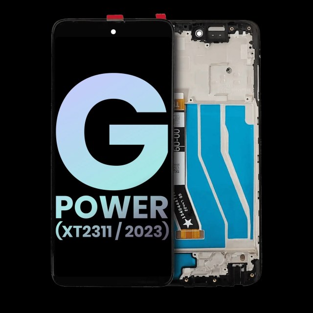 Display LCD completo con Frame per Moto G Power 5G (XT2311 / 2023) (Service Pack) (tutti i colori)