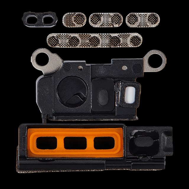 Altoparlante / Mic Mesh per iPhone 15 Pro Max (Titanio naturale) (10 pezzi)