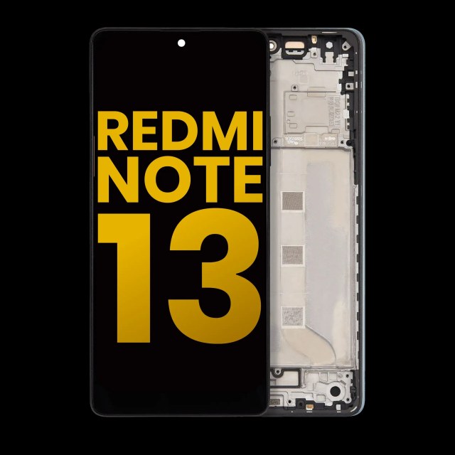 Display OLED completo con Frame per Xiaomi Redmi Note 13 5G (Refurbished) (Nero)