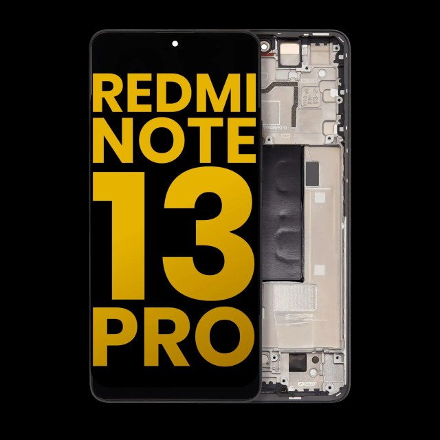 Display OLED completo con Frame per Xiaomi Redmi Note 13 Pro 5G (Refurbished) (Nero)