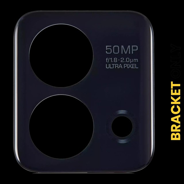 Lente fotocamera posteriore (staffa Only) con adesivo per Motorola Moto G Stylus 5G (XT2315 / 2023) (Nero)