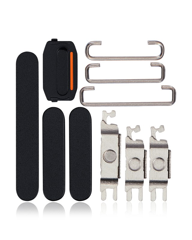 Hard Buttons (Accensione / Volume / switch) per iPhone 15 / 15 Plus (Nero)