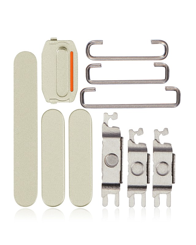 Hard Buttons (Accensione / Volume / switch) per iPhone 15 / 15 Plus (Giallo)