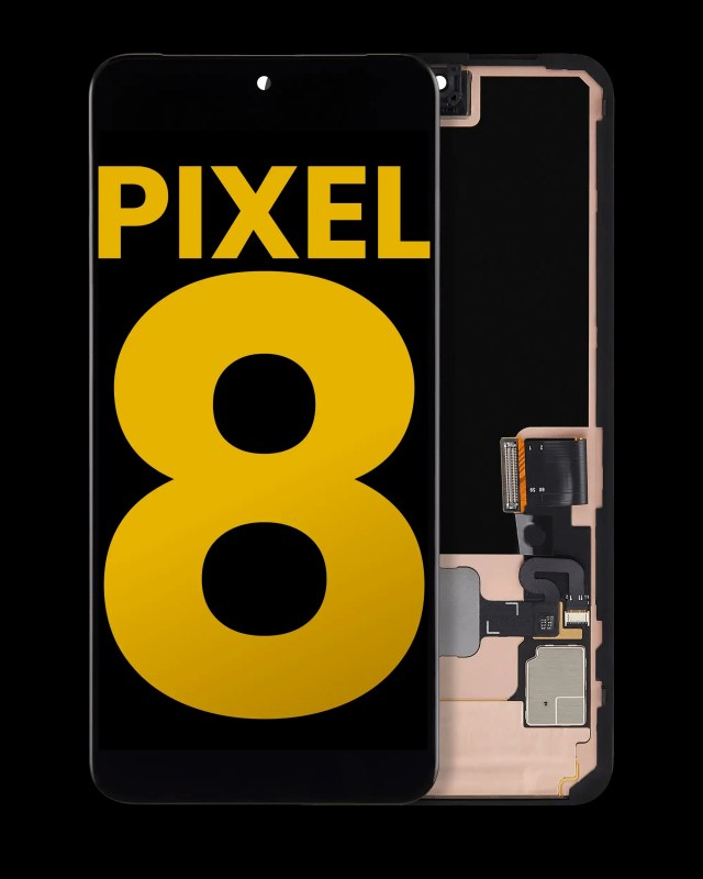 Display OLED completo con Frame (con Fingerprint Sensore) per Google Pixel 8 (Refurbished) (tutti i colori)