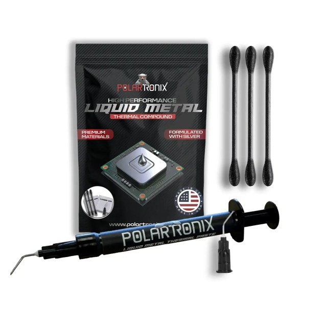 Liquid Metal Thermal Paste per PS5/PC/GPU 130W/mK 1.5G (PolarTronix)