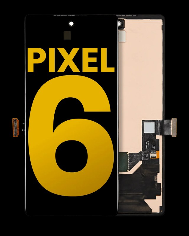 Display OLED completo con Frame (con Fingerprint Sensore) per Google Pixel 6 (Refurbished) (tutti i colori)