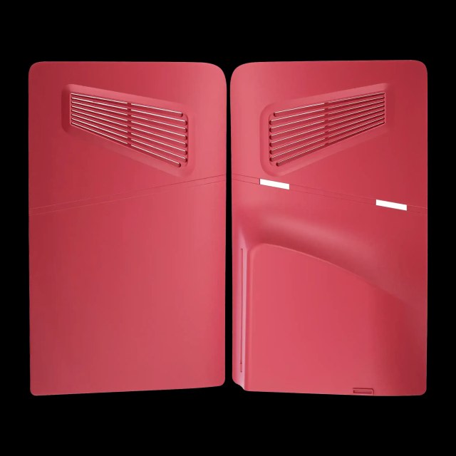 Console Shell per PlayStation 5 Slim (Rose Rosso) (2 set pezzi)