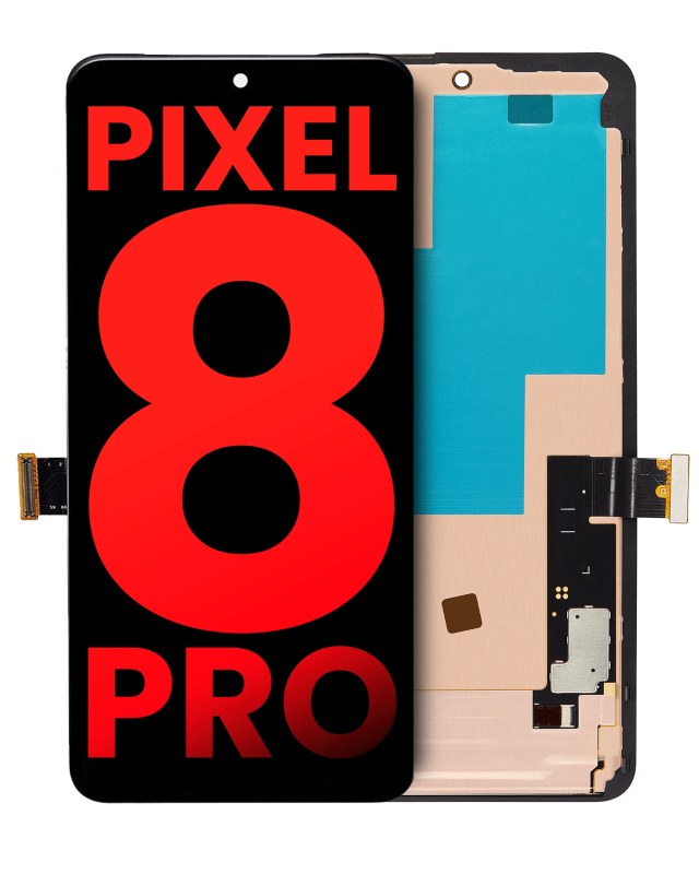 Display OLED completo con Frame (senza Fingerprint Sensore) per Google Pixel 8 Pro (Aftermarket Plus) (tutti i colori)