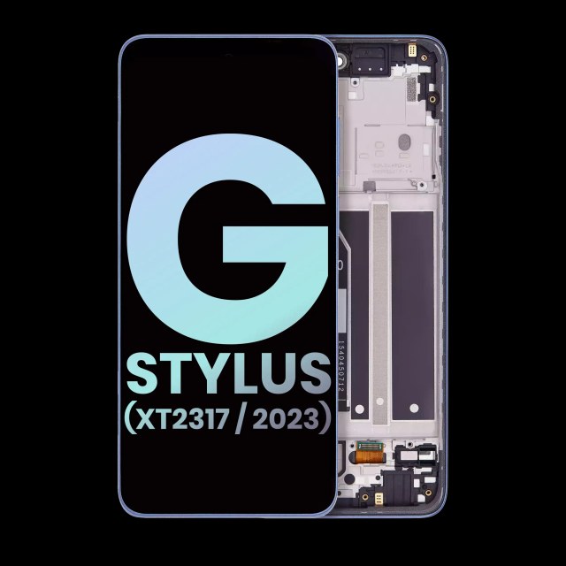 Display LCD completo con Frame per Motorola Moto G Stylus 4G (XT2317 / 2023) (Service Pack) (Blu)