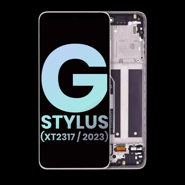 Display LCD completo con Frame per Motorola Moto G Stylus 4G (XT2317 / 2023) (Service Pack) (Rosa)