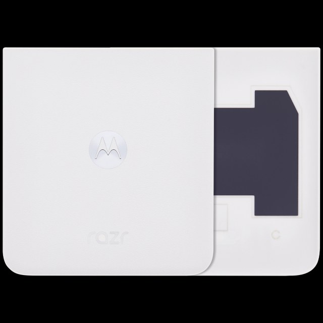 Bottom vetro cover posteriore per Motorola Razr / Razr 40 (XT2323 / 2023) (Service Pack) (Tofu)
