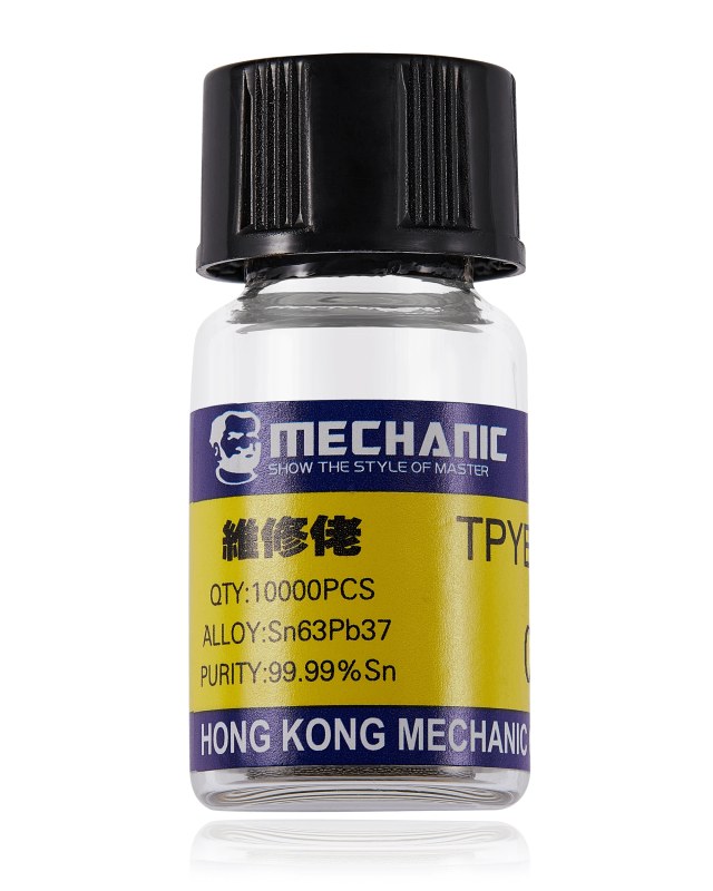 0.20MM Solder Balls per BGA Stencils (10000 PCS / Bottle) (Mechanic)