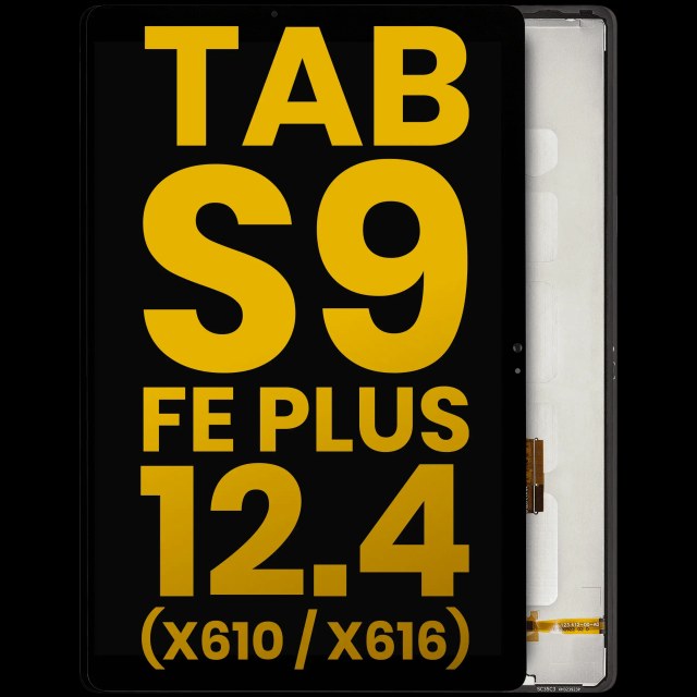 Display LCD completo senza Frame per Samsung Galaxy Tab S9 FE Plus 12.4" (X610 / X616) (2023) (Refurbished) (Nero)