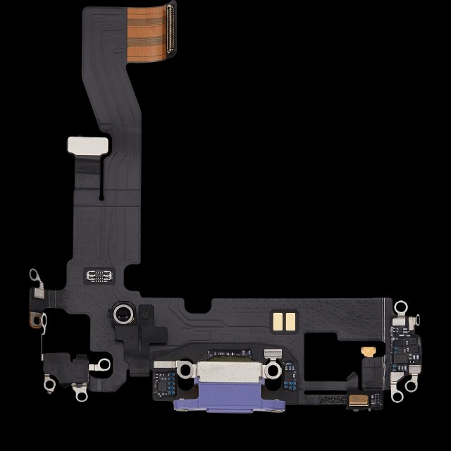 Flat connettore di ricarica per iPhone 12 (Used Service Pack Pull) (Viola)