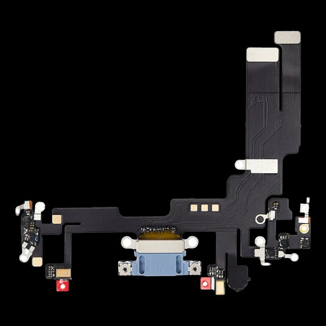 Flat connettore di ricarica per iPhone 14 (Used Service Pack Pull) (Blu)