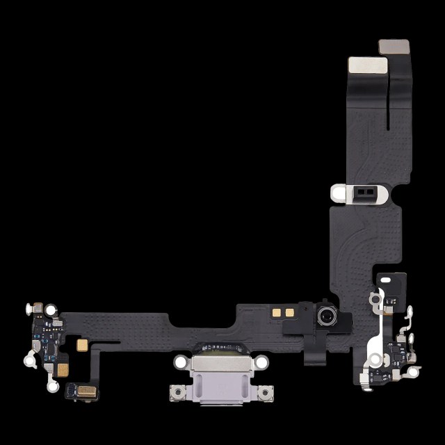 Flat connettore di ricarica per iPhone 14 Plus (Used Service Pack Pull) (Viola)