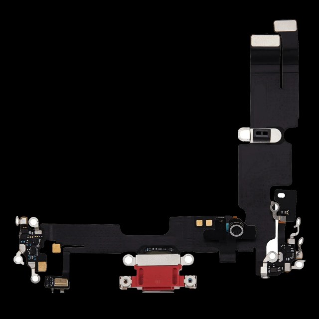 Flat connettore di ricarica per iPhone 14 Plus (Used Service Pack Pull) (Rosso)