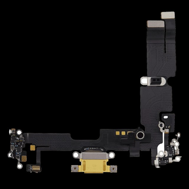 Flat connettore di ricarica per iPhone 14 Plus (Used Service Pack Pull) (Giallo)