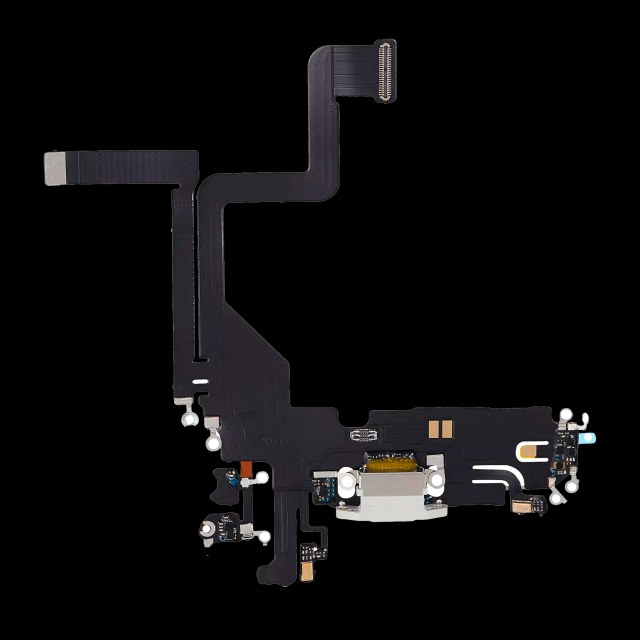 Flat connettore di ricarica per iPhone 14 Pro (Used Service Pack Pull) (Argento)