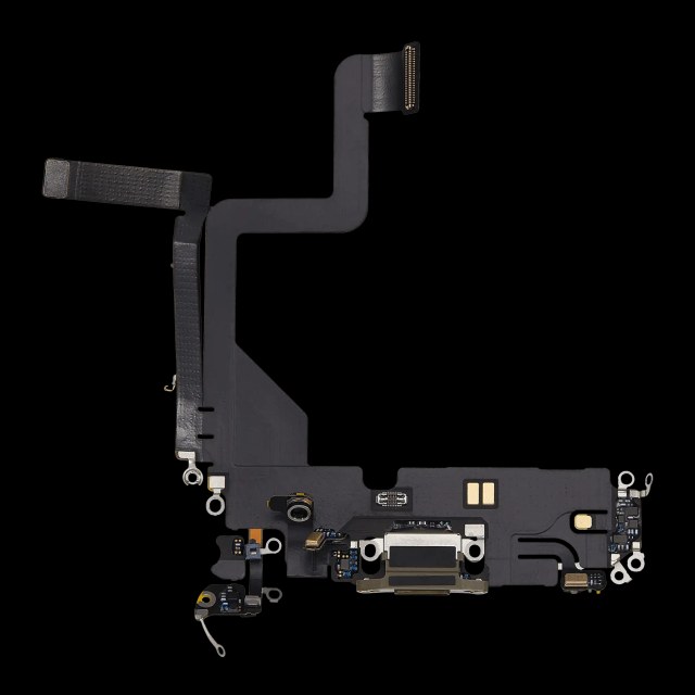 Flat connettore di ricarica per iPhone 14 Pro (Used Service Pack Pull) (Oro)