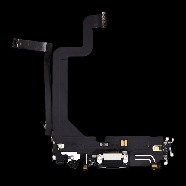 Flat connettore di ricarica per iPhone 14 Pro Max (Used Service Pack Pull) (Nero siderale)