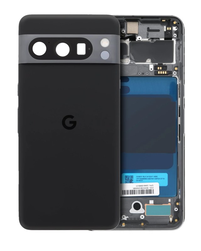 Scocca posteriore per Google Pixel 8 Pro (Service Pack) (Obsidian)